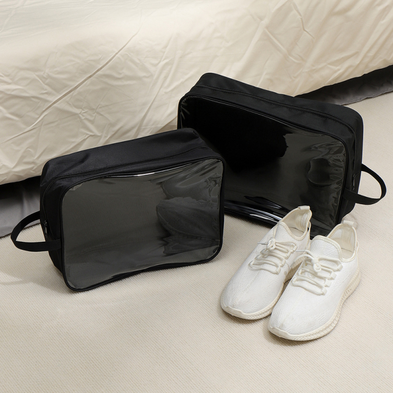 Priehľadná taška na skladovanie topánok, Oxford/ PVC, moderný minimalistický štýl, značka weekeight, 100 kusov v krabici