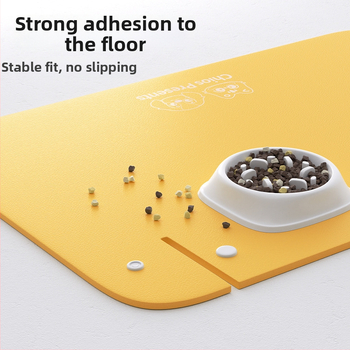 Nahktoidumat kassidele — veekindel libisemisvastane toidumat, pool-sulgunud disain, mudel DZ, Hengwei