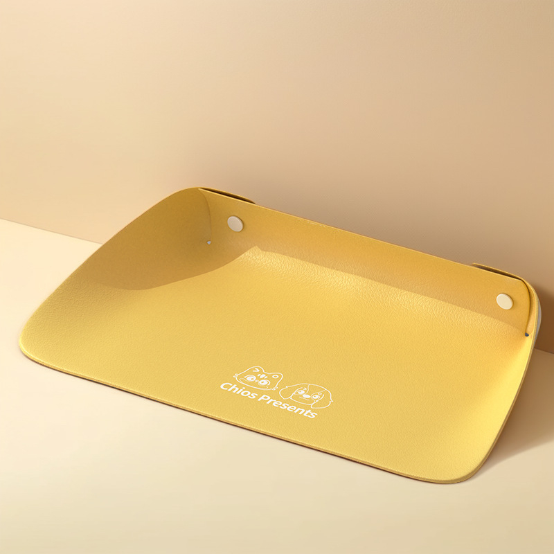 Nahktoidumat kassidele — veekindel libisemisvastane toidumat, pool-sulgunud disain, mudel DZ, Hengwei