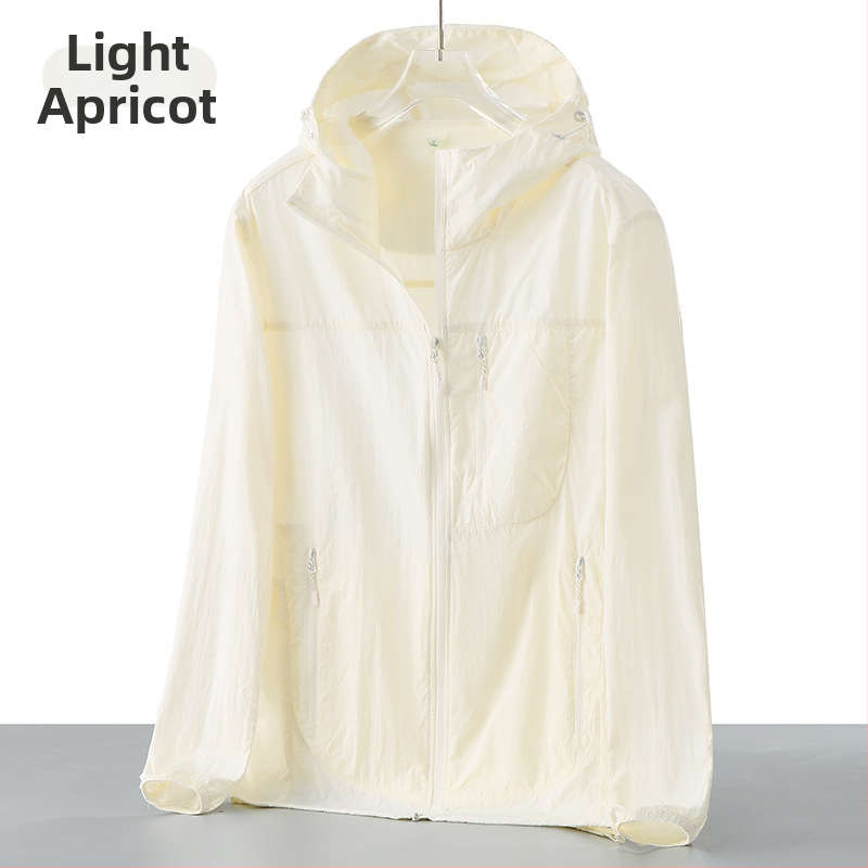 Jachetă exterioară de vânt pentru drumeții - Unisex, UPF50+, respirabilă, uscare rapidă, cu glugă