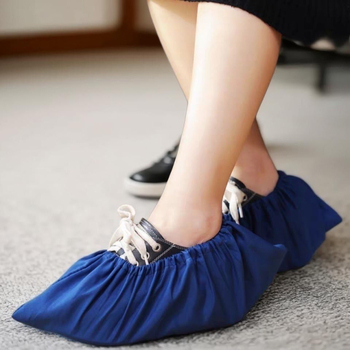 Plastikiniai batų uždangalai techninei patalpai, daugkartinio naudojimo, atsparūs vandeniui, dilimui, storesni, neslidūs, skirti vaikams ir studentams