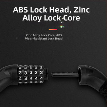 Viisnumbriline parooliga ahelaluk, segatud terasest, 500 g, sobib jalgrattale, elektrisõidukile ja motorrattale