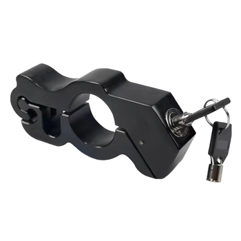 Hliníkový zámok na riadidlá bicykla - prenosný anti‑krádežný zámok pre elektrické bicykle, elektrické koloběžky a motocykle - Hmotnosť 395 g
