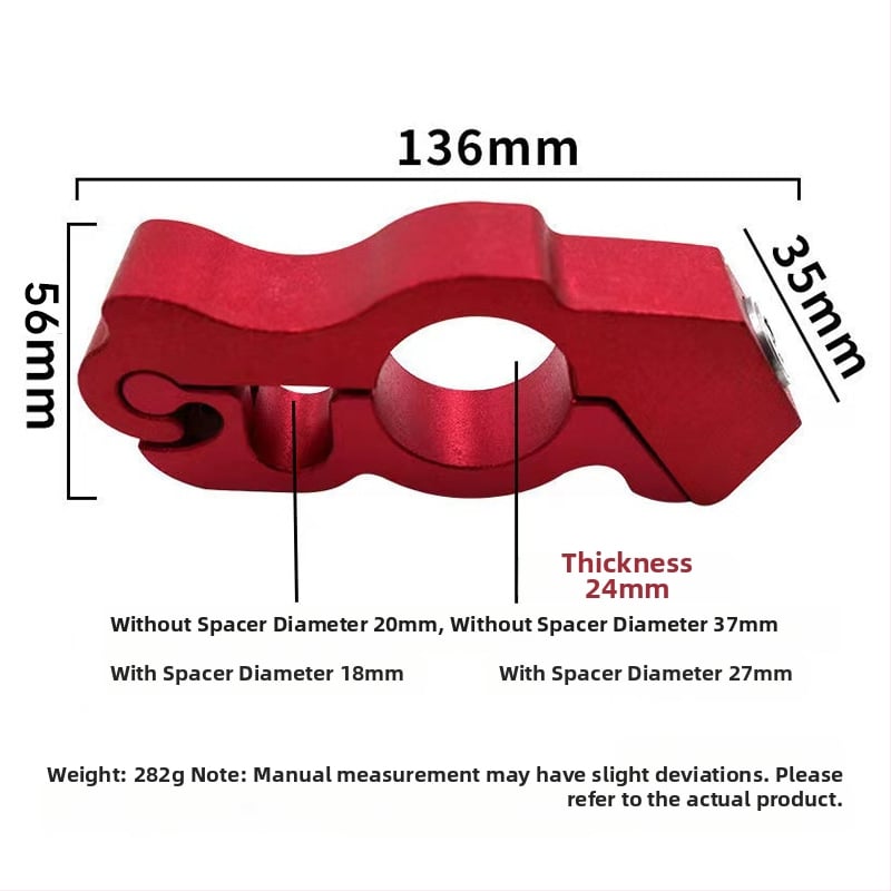 Hliníkový zámok na riadidlá bicykla - prenosný anti‑krádežný zámok pre elektrické bicykle, elektrické koloběžky a motocykle - Hmotnosť 395 g
