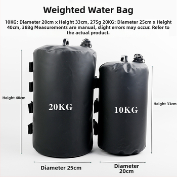 Vonkajšia vodná taška na kemping s vodotesnou látkou, PVC sieť, pruhovaný vzor, kapacita 10 kg/20 kg — Naturepeak