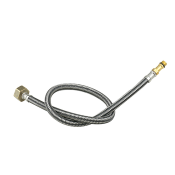 304 nerezová oceľová gofrovaná hadica pre ohrievač vody a toaletu – vstup/výstup, horúca a studená voda, závitové pripojenie, 0–95°C, 1,5 MPa
