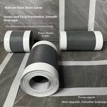 Vienkartinė lipni grindų nuotekų filtro juostelė, anti blokavimo filtras, stiklo pluošto tinklelis, ritinys, 220 vnt dėžutėje