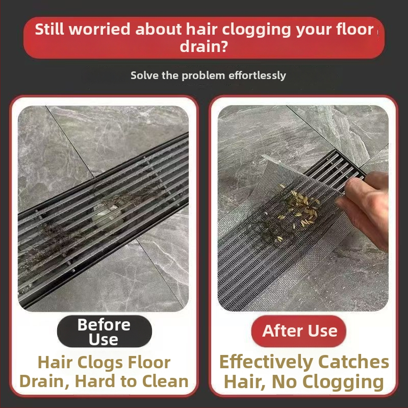 Vienreizējā pašlīmējošā grīdas notekas filtrēšanas sieta lente, anti aizsprostojuma filtrs, stikla šķiedras sieta, ruļlis, 220 gab. kastē