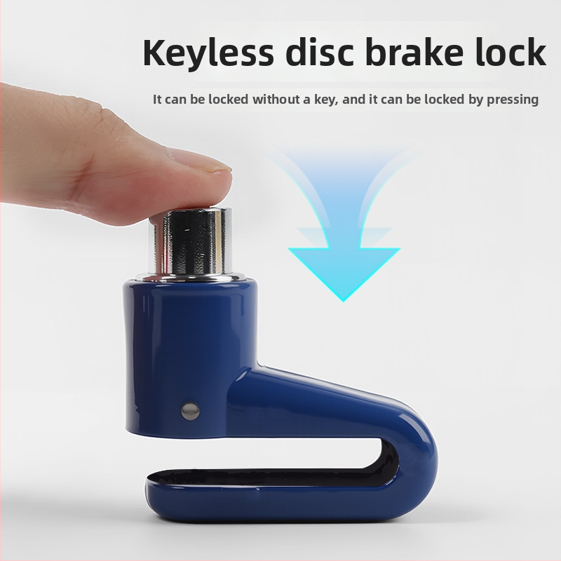 Mini alumīnija sakausējuma diska bremžu bloķētājs, piemērots motociklam, elektriskajam velosipēdam un velosipēdam – zādzību aizsardzība, pret rūsu, pret uzlaušanu, 80 g