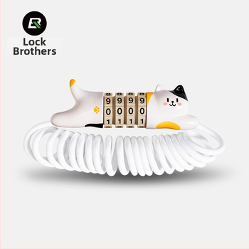 ROCKBROS parooliga lukk jalgratastele, mootorratastele ja kiivritele — kaasaskantav turvasulg, mille kabel on tsingi sulam/ABS/PVC kattega terastraadiga