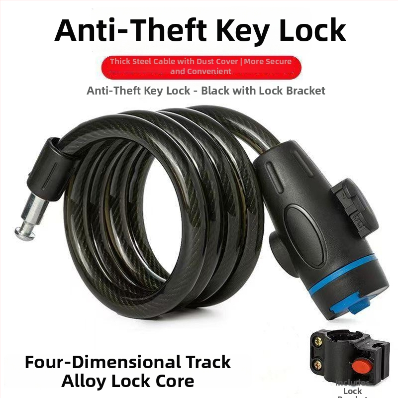 Slaptažodžio užraktas dviraciui su lydinio grandinine kabeliu – nešiojamas, skirtas dviračiams, elektriniams dviračiams, motociklams ir kalnų dviračiams