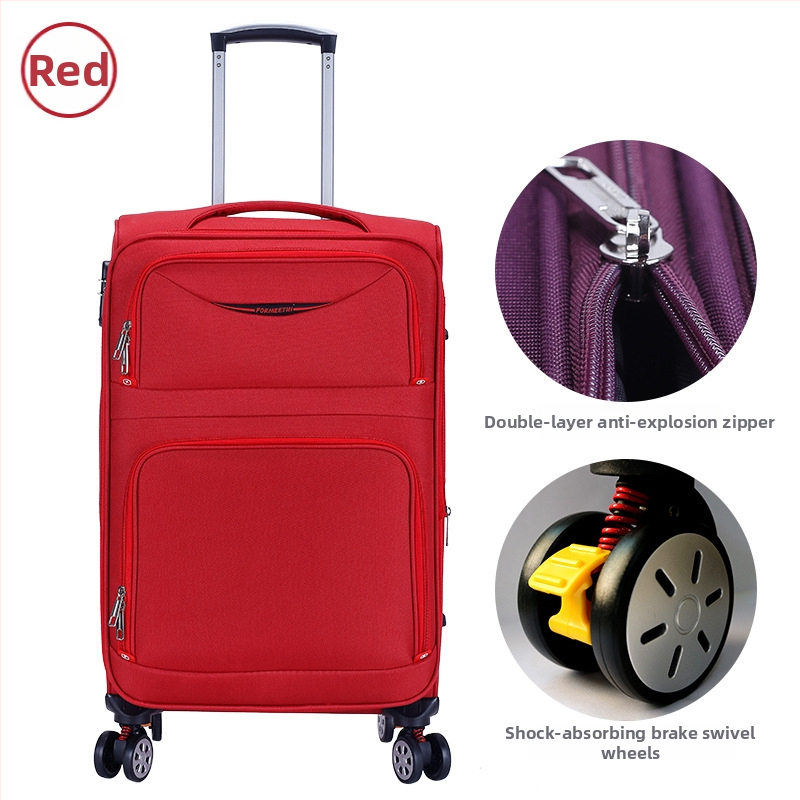 Oxford auduma ceļojumu koferis ar rāvējslēdzēja aizvērumu, universālie riteņi, zādzību aizsardzība, modelis 906#