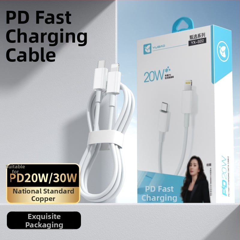 Feather Height PD20W laadimiskaabel kolme pistikuga: Lightning, Micro USB, Type-C; TPE materjal; kiire laadimine