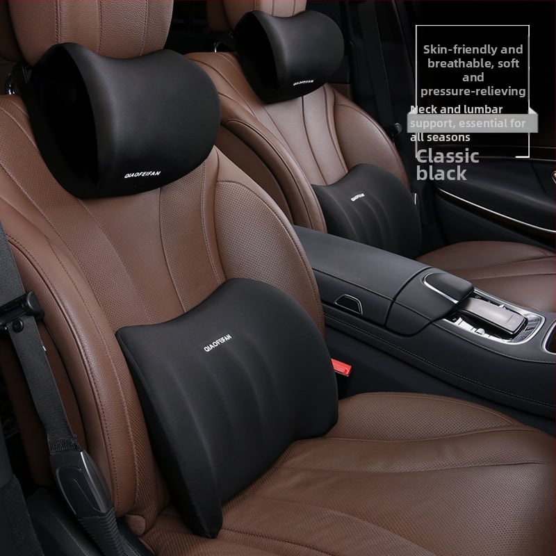 Automobiļa galvas balsta un jostas atbalsta komplekts ar atmiņas putām