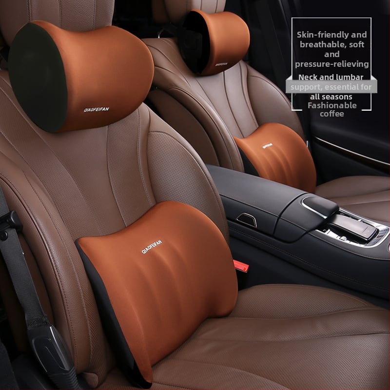 Automobiļa galvas balsta un jostas atbalsta komplekts ar atmiņas putām