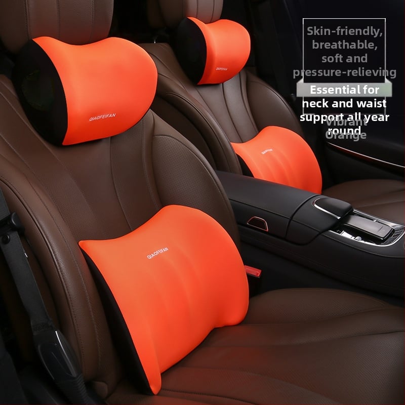 Automobiļa galvas balsta un jostas atbalsta komplekts ar atmiņas putām