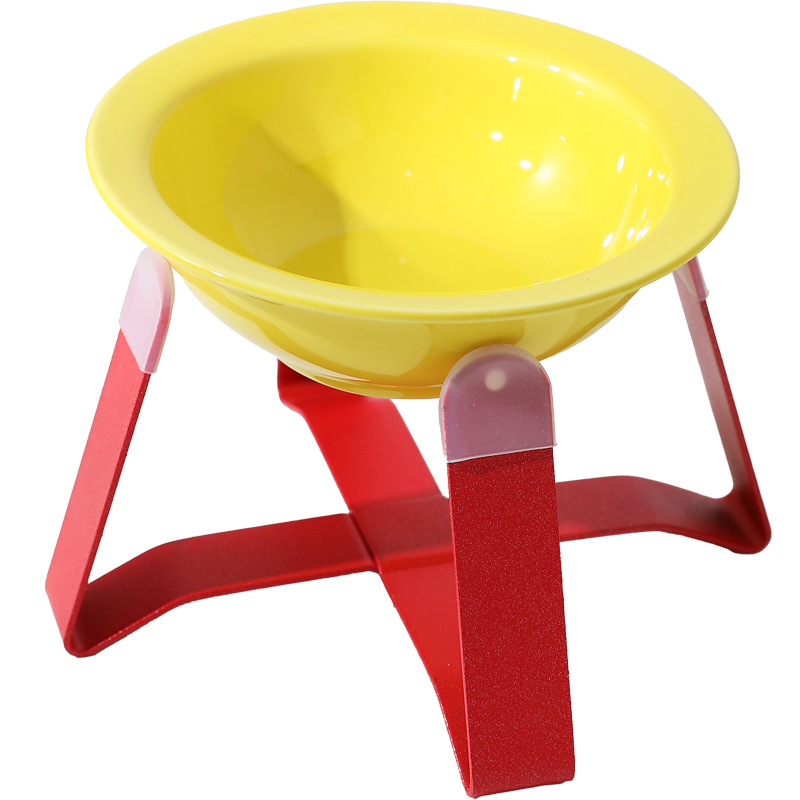 PAWSARTI Görbe élű kerámia macska etetőtál MGYSC022