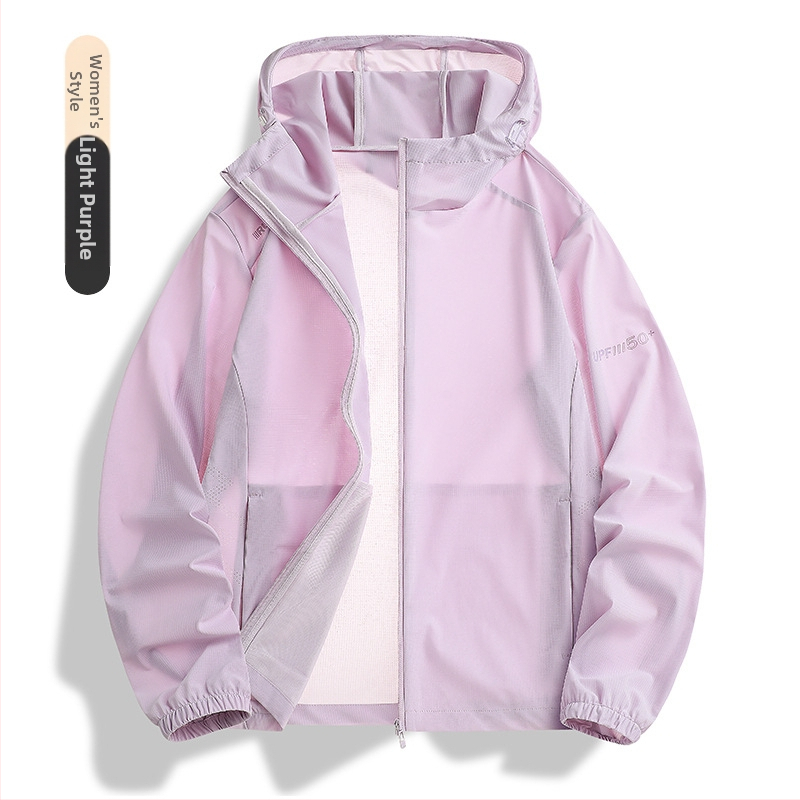 Ženski ljetni top s UV zaštitom, Ice Silk tkanina, kapuljača, vanjska jakna