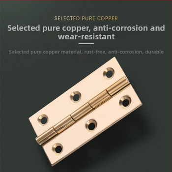 Meďový pánt pre skrinky (Značka: Tianlin; Štýl: Moderný minimalistický; Materiál: Meď; Vhodné pre dvere skriniek z masívneho dreva)