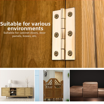 Meďový pánt pre skrinky (Značka: Tianlin; Štýl: Moderný minimalistický; Materiál: Meď; Vhodné pre dvere skriniek z masívneho dreva)