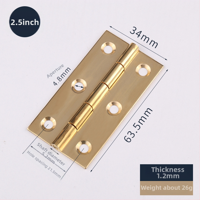 Meďový pánt pre skrinky (Značka: Tianlin; Štýl: Moderný minimalistický; Materiál: Meď; Vhodné pre dvere skriniek z masívneho dreva)