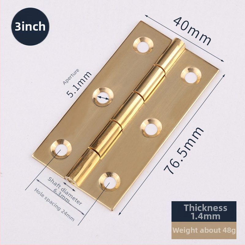 Meďový pánt pre skrinky (Značka: Tianlin; Štýl: Moderný minimalistický; Materiál: Meď; Vhodné pre dvere skriniek z masívneho dreva)