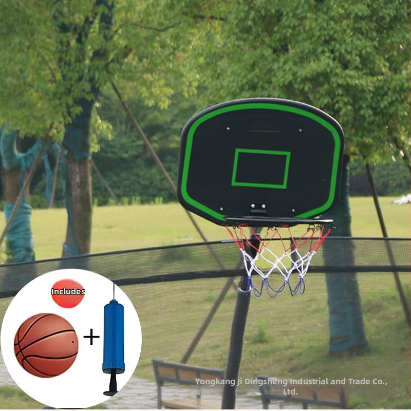 Laste trampolinile mõeldud korvpallivarda — valatud raud, 3 kg, karkass ja rõngas