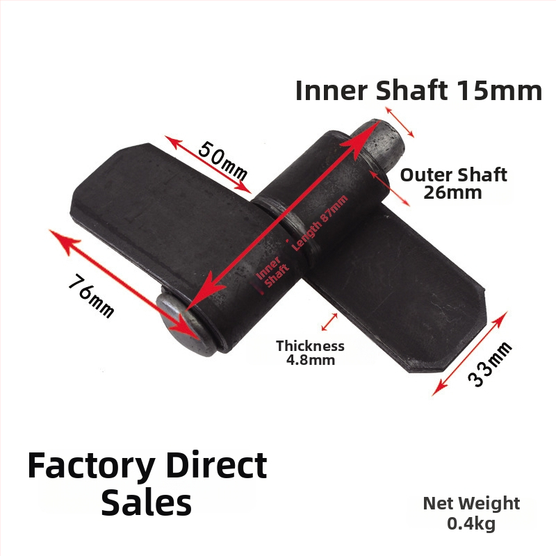 Pánt dverí pre ťažké zaťaženie, zváraný kovový pánt s otáčacím osou, vhodný pre nákladné autá - SJ1001836293