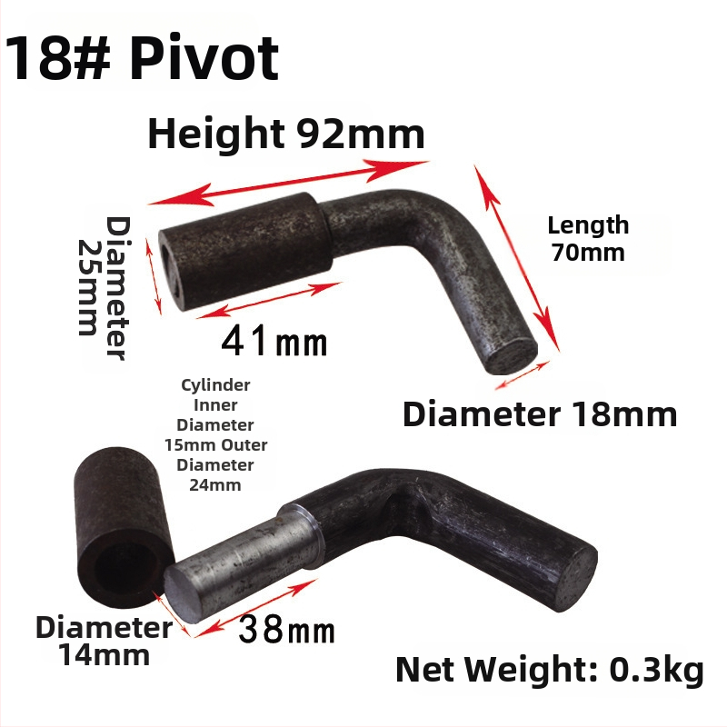 Pánt dverí pre ťažké zaťaženie, zváraný kovový pánt s otáčacím osou, vhodný pre nákladné autá - SJ1001836293