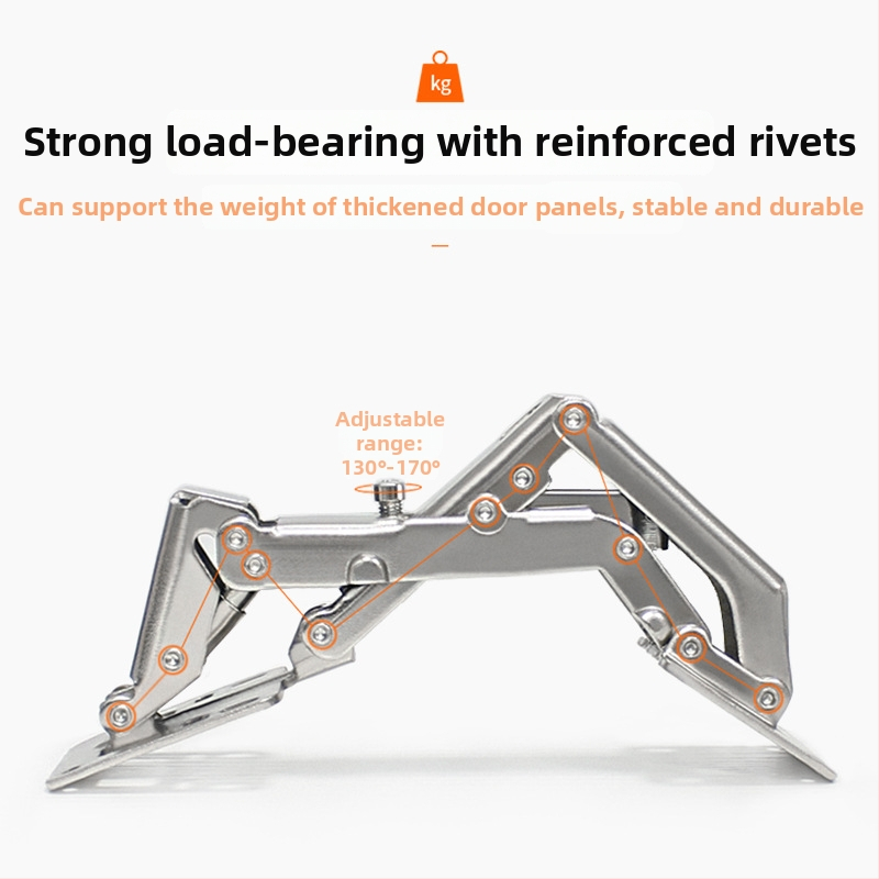 Dulkių spintos durų vyris – hidraulinis amortizatorius, be skylučių, šaltai valcuotas plienas, nikeliuotas, modelis A1