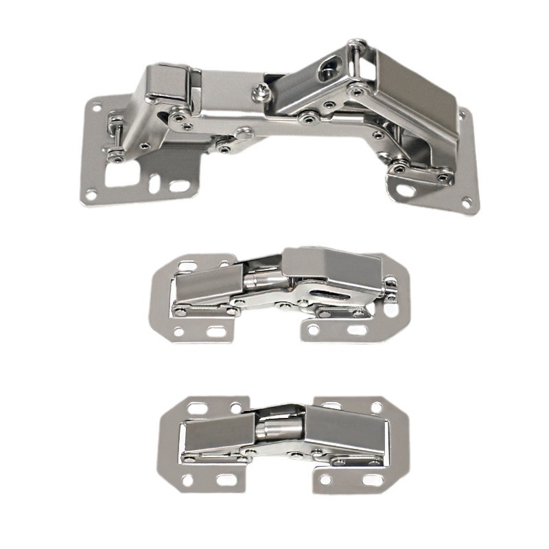 Skriňový dverový pánt – hydraulické tlmenie, bez otvorov, za studena valcovaná oceľ, niklované, model A1