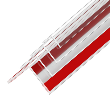 PVC предпазител за стенен ъгъл, самозалепващ, Л-образен кант за ъгъл, дължина 3.35 м, за кантове на керамични плочки