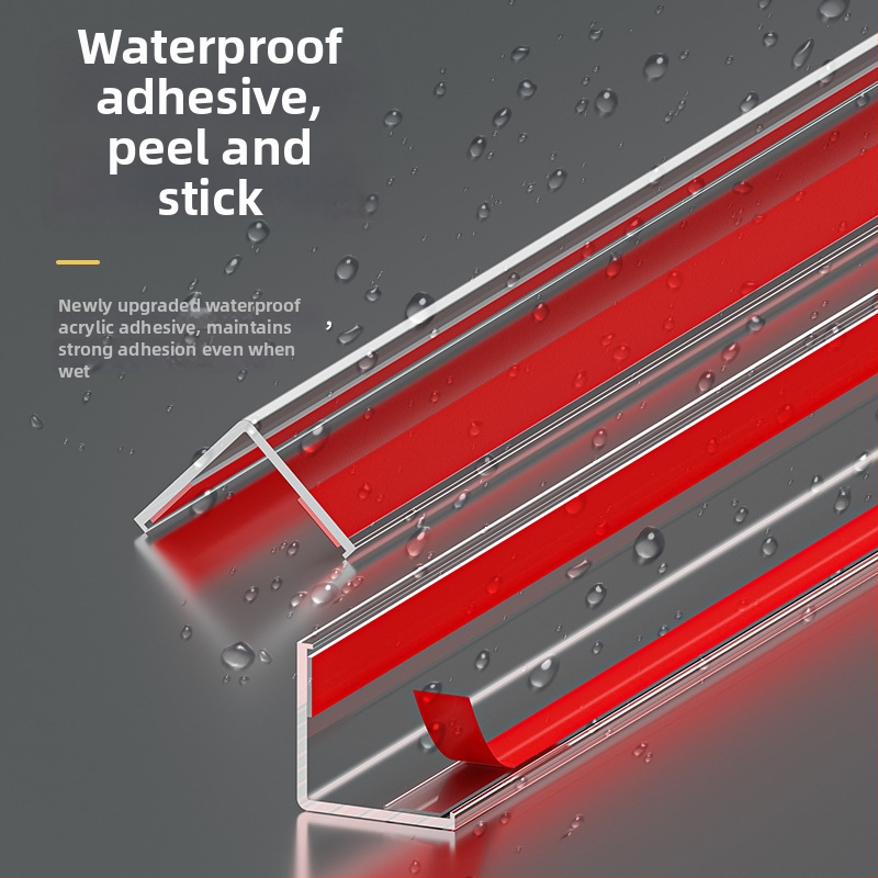 PVC kampų apsauga sienai, lipni, L formos krašto profilis, ilgis 3,35 m, keraminių plytelių kraštams