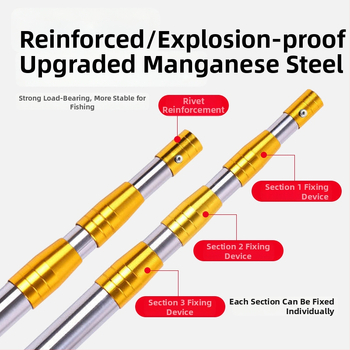 Roostevabast terasest dip-võrgu vartikas, teleskoopiline fikseerimispositsioon, vastupidav tugevdatud disain