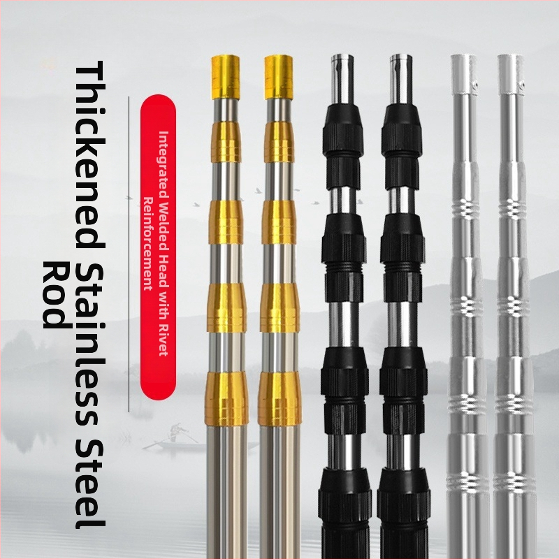 Roostevabast terasest dip-võrgu vartikas, teleskoopiline fikseerimispositsioon, vastupidav tugevdatud disain