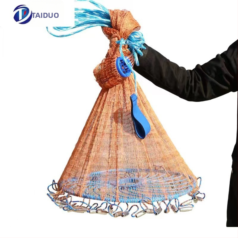 Diskisti stiilis heitvõrk – käsirelva heide, kergelt heitvad pöörlev võrk kalapüügiks – bränd Tado, päritolu Hiina, kalapüügi varustus, 2020 kevad