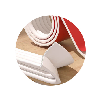 Prázdna PVC ochranná lišta na okraj stola, samolepiaca, 200 súprav