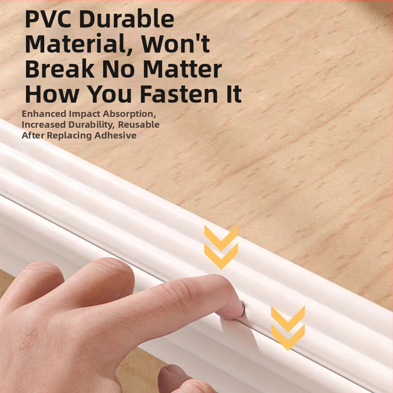 Tuščia PVC buferio juosta stalų kraštui, lipuojama, 200 komplektų