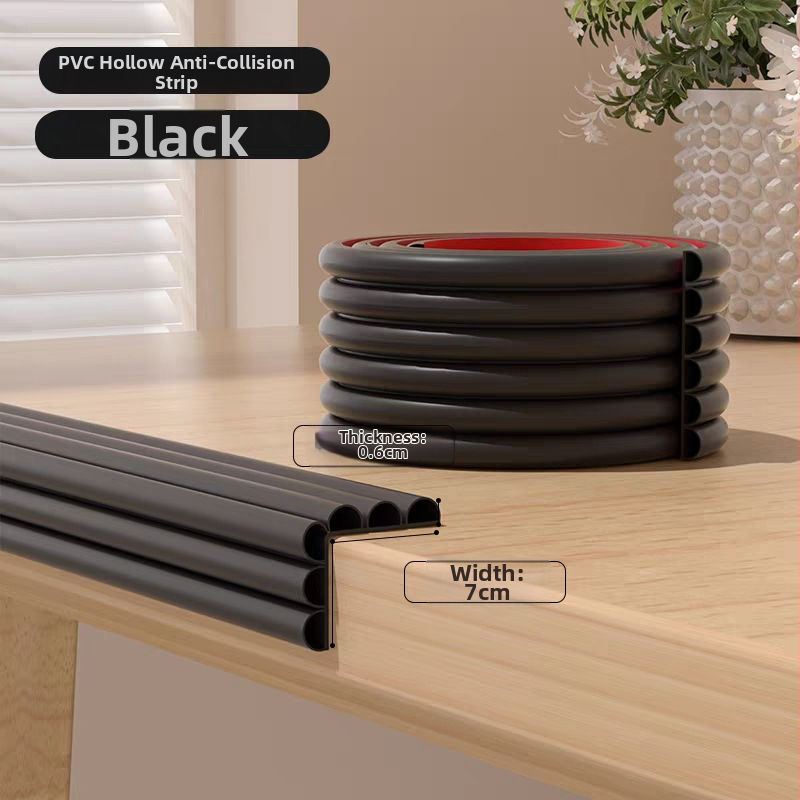 Prázdna PVC ochranná lišta na okraj stola, samolepiaca, 200 súprav