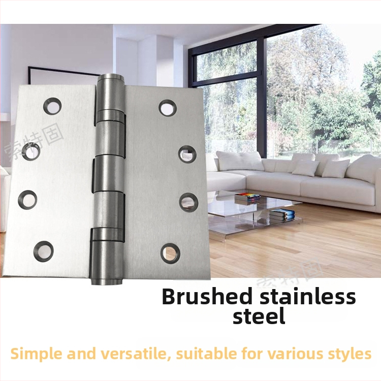 Pánt na drevené dvere z nerezovej ocele — jednoduchý štýl, leštený + elektroplátovaný povrch, značka STG, nerezová oceľ