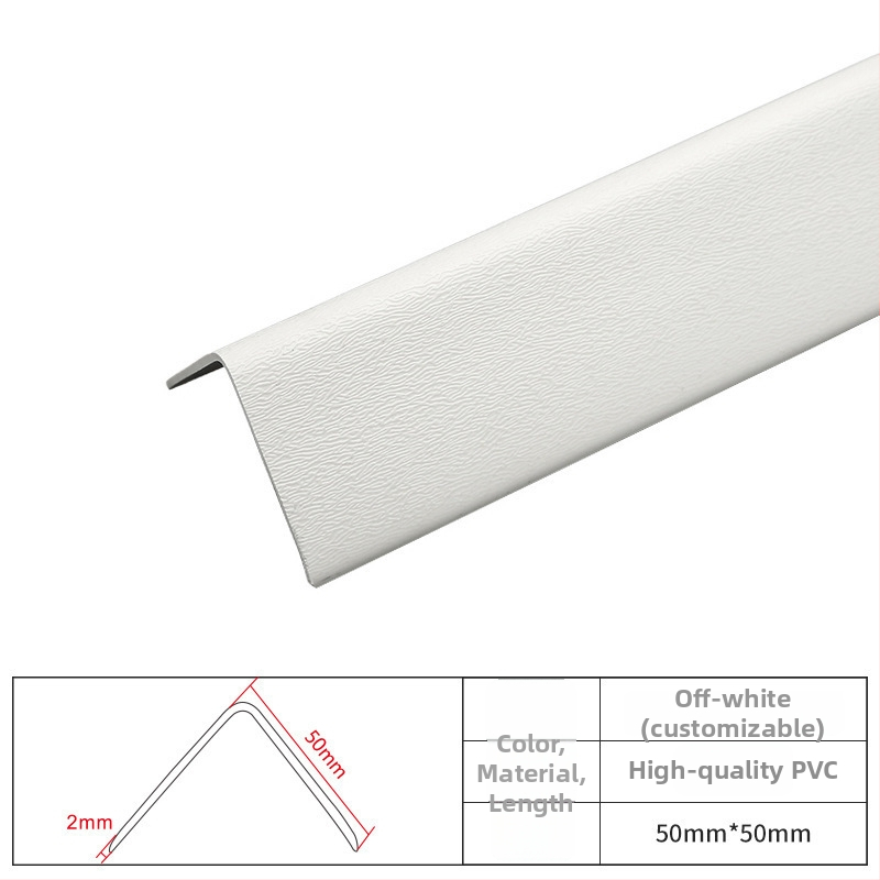 PVC plastový tuhý rohový ochranný profil pre steny, vhodný do domov, nemocníc a škôl