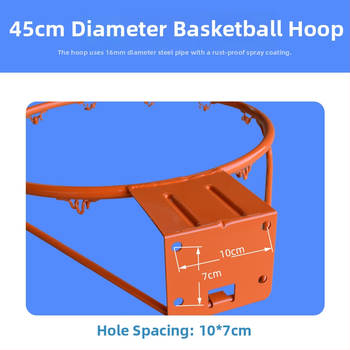 Basketbalový kôš, konštrukcia z liatiny, priemer rúry 16 mm, hmotnosť 1,6 kg, rozmery balenia 50×12×58 cm