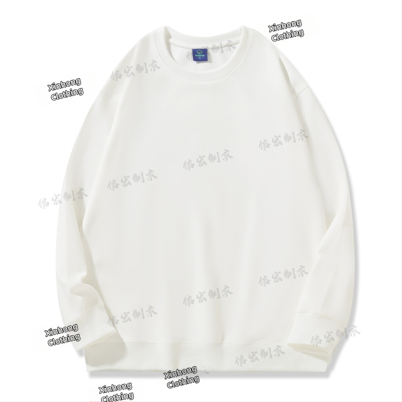 Bavlnená mikina s okrúhlym výstrihom, voľný strih, 280 g, korejský štýl