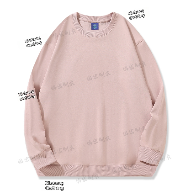 Bavlnená mikina s okrúhlym výstrihom, voľný strih, 280 g, korejský štýl