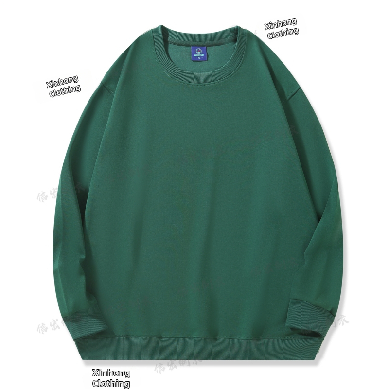 Bavlnená mikina s okrúhlym výstrihom, voľný strih, 280 g, korejský štýl