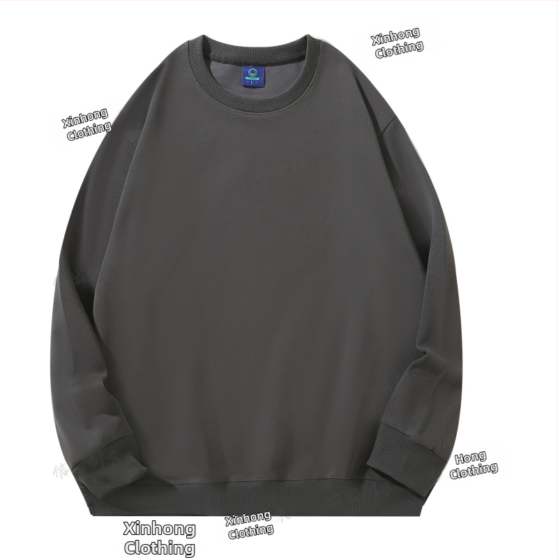 Bavlnená mikina s okrúhlym výstrihom, voľný strih, 280 g, korejský štýl