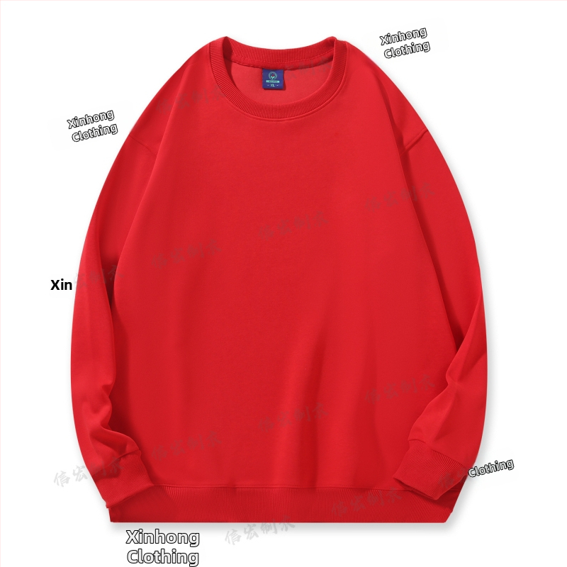 Bavlnená mikina s okrúhlym výstrihom, voľný strih, 280 g, korejský štýl