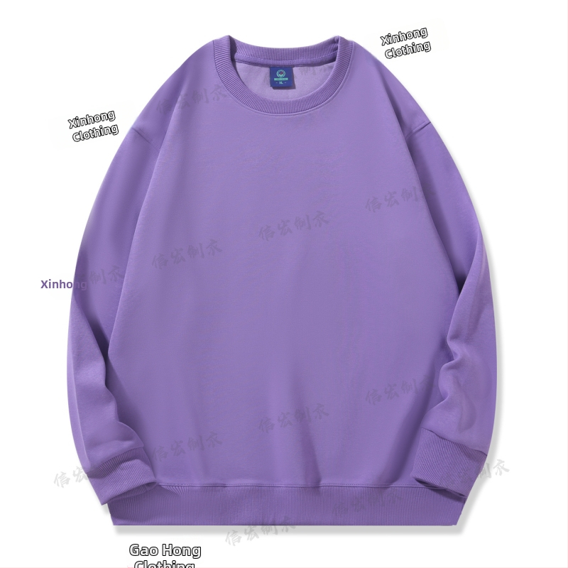 Bavlnená mikina s okrúhlym výstrihom, voľný strih, 280 g, korejský štýl