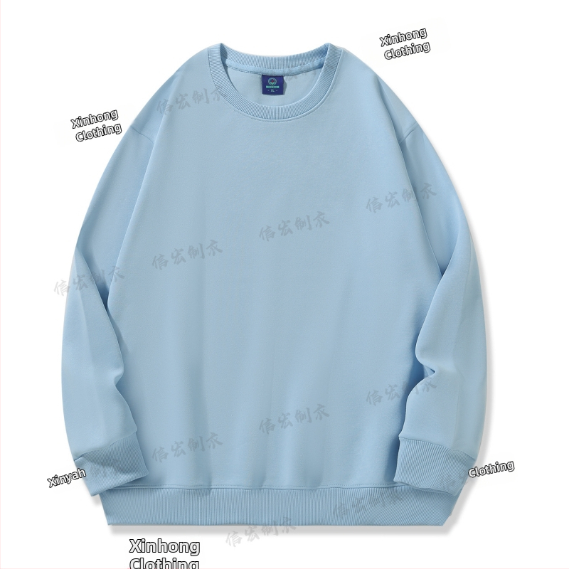 Bavlnená mikina s okrúhlym výstrihom, voľný strih, 280 g, korejský štýl