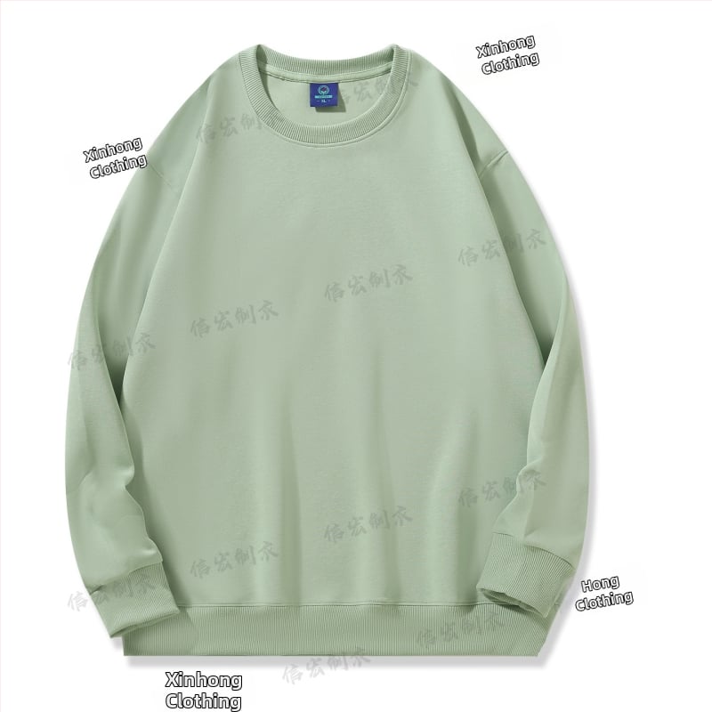 Bavlnená mikina s okrúhlym výstrihom, voľný strih, 280 g, korejský štýl